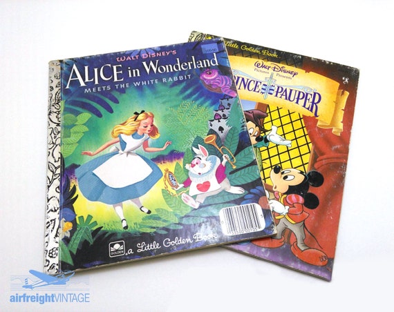 Little Golden Books Vintage Alice In Wonderland Little Golden Etsy