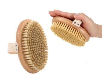 20pcs-Sisal Dry Brush Bath Brush beech Wood Body Brush Body Cleaning Brush For Shower Promotion Gift engrave logo