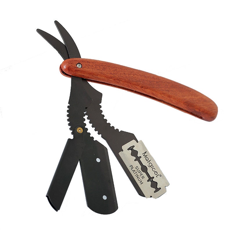 Personalized Rosewood Handle Straight Razor, Barber Shaving Tool - Etsy