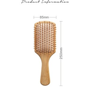 Customize Logo-Handmade Bamboo wood Brush For Hair/Beard Beard Care Comb Beard Brush Airbag brush 画像 5