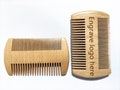 Personalized Engrave Your Logo -Handmade Beech Wood Comb Multy Kind Tooth Comb For Beard/Hair Makeup Two Sides Tooth Brush