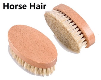 Customize Logo-Handmade horse hair coat brush beech wood handle brush cloth clean brush hat brush shoes brush