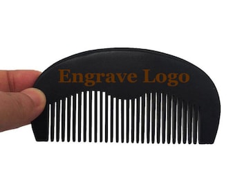 Customized Logo-Handmade Peach Wood Comb Fine Tooth Comb For Hair/Beard Care Comb Hair Brsuh Engrave Logo