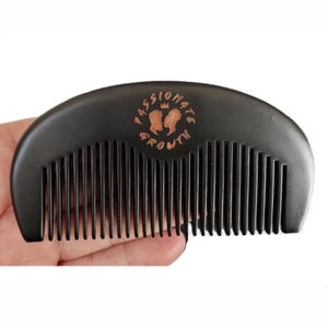 Personalized Peach Wood Comb: Engraved Fine Tooth Hair/Beard Comb