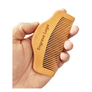 Personalized Customize Logo Combs-Handmade Fine Tooth Wood Comb Beard Comb Pocket Size Comb Hair Brush