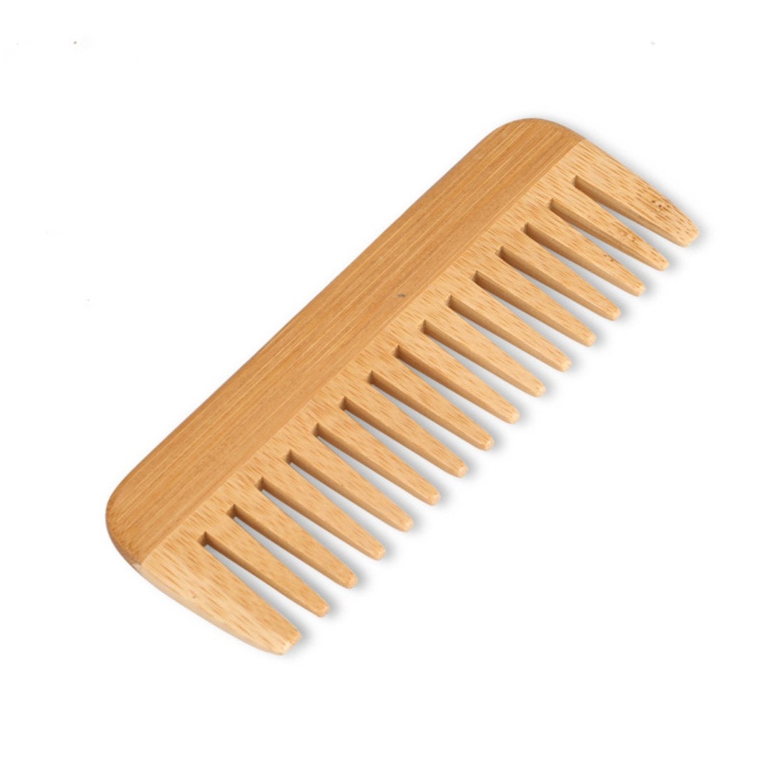 Personalized Bamboo Wood Comb: Custom Laser Engraved Wide Tooth Comb ...