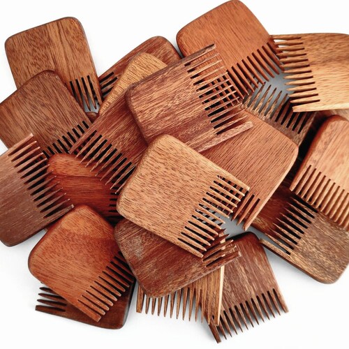 Customize Logo Combshandmade Fine Tooth Wood Comb Beard Comb Etsy