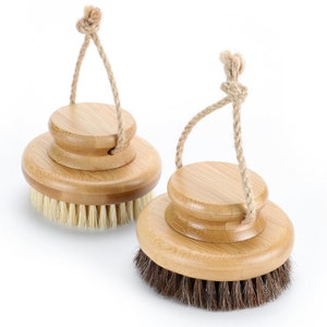 Handmade Dry Brush sisal brush Boar Bristle Bath Brush Wood Body Brush Body Cleaning Brush For Shower