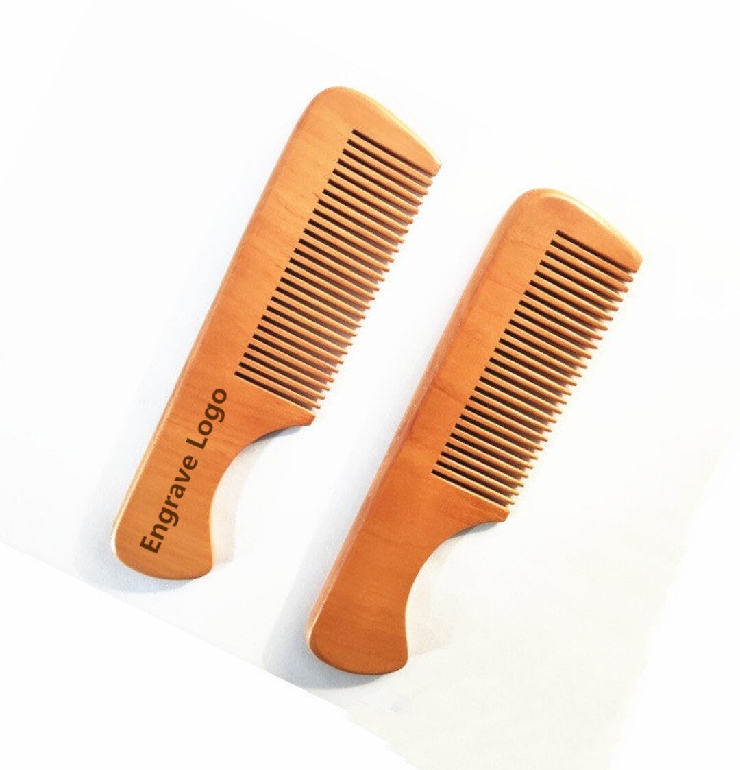 Custom Combs Personalized-custom Laser Engraved Peach Wood Comb: Personalized Fine ...