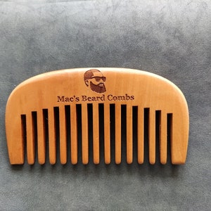 Personalized Customize Your Logo-Wide Tooth Wood Comb Beard Comb Pocket Size Comb Hair Brush