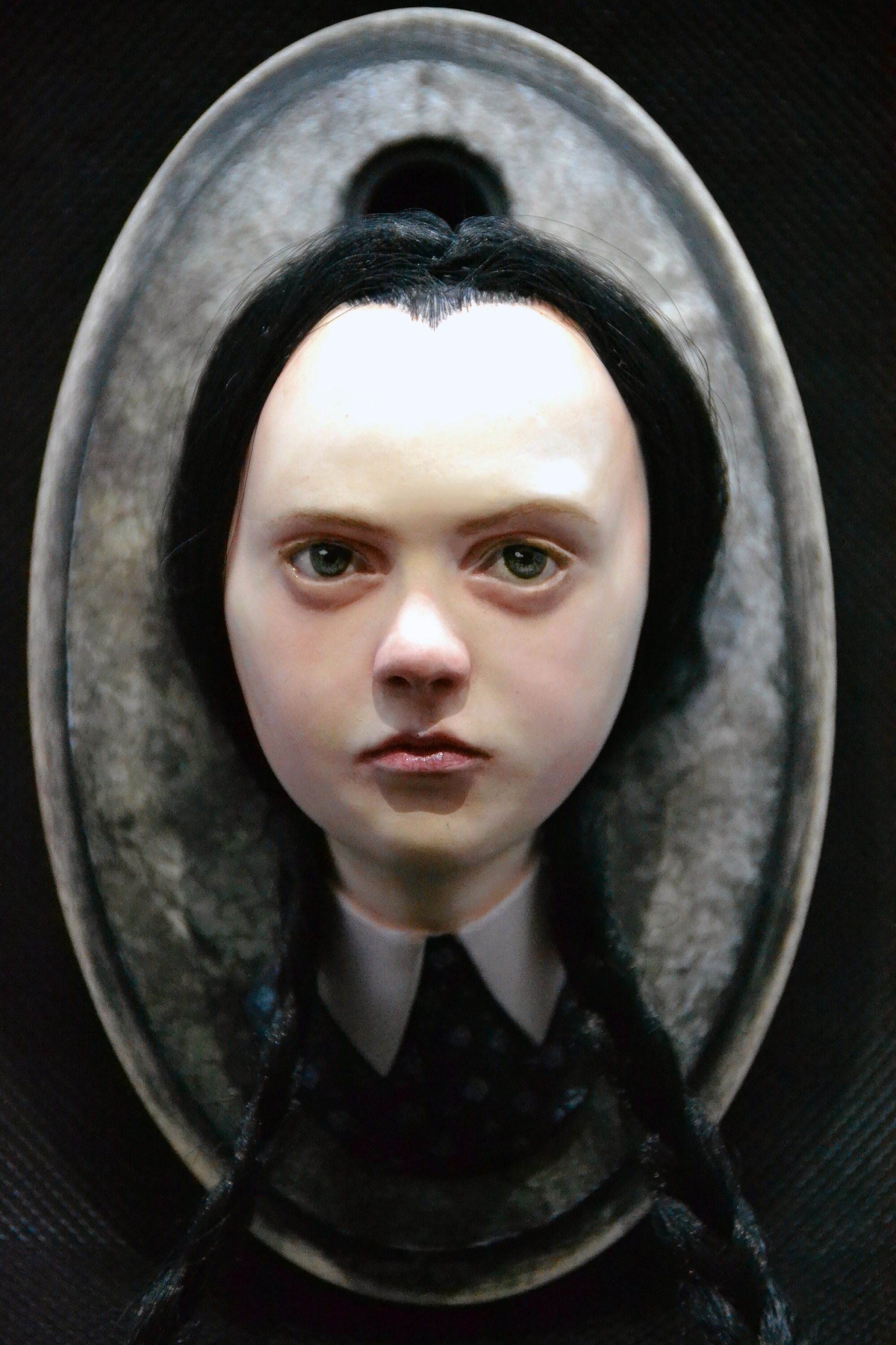 Handmade Wednesday Addams wall doll. | Etsy