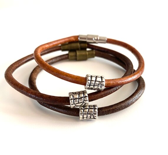 Details about Genuine Leather Cord 3 mm Bracelet Unisex & made to measure. Details about Genuine Leather Cord 3 mm Bracelet Unisex & made to measure.