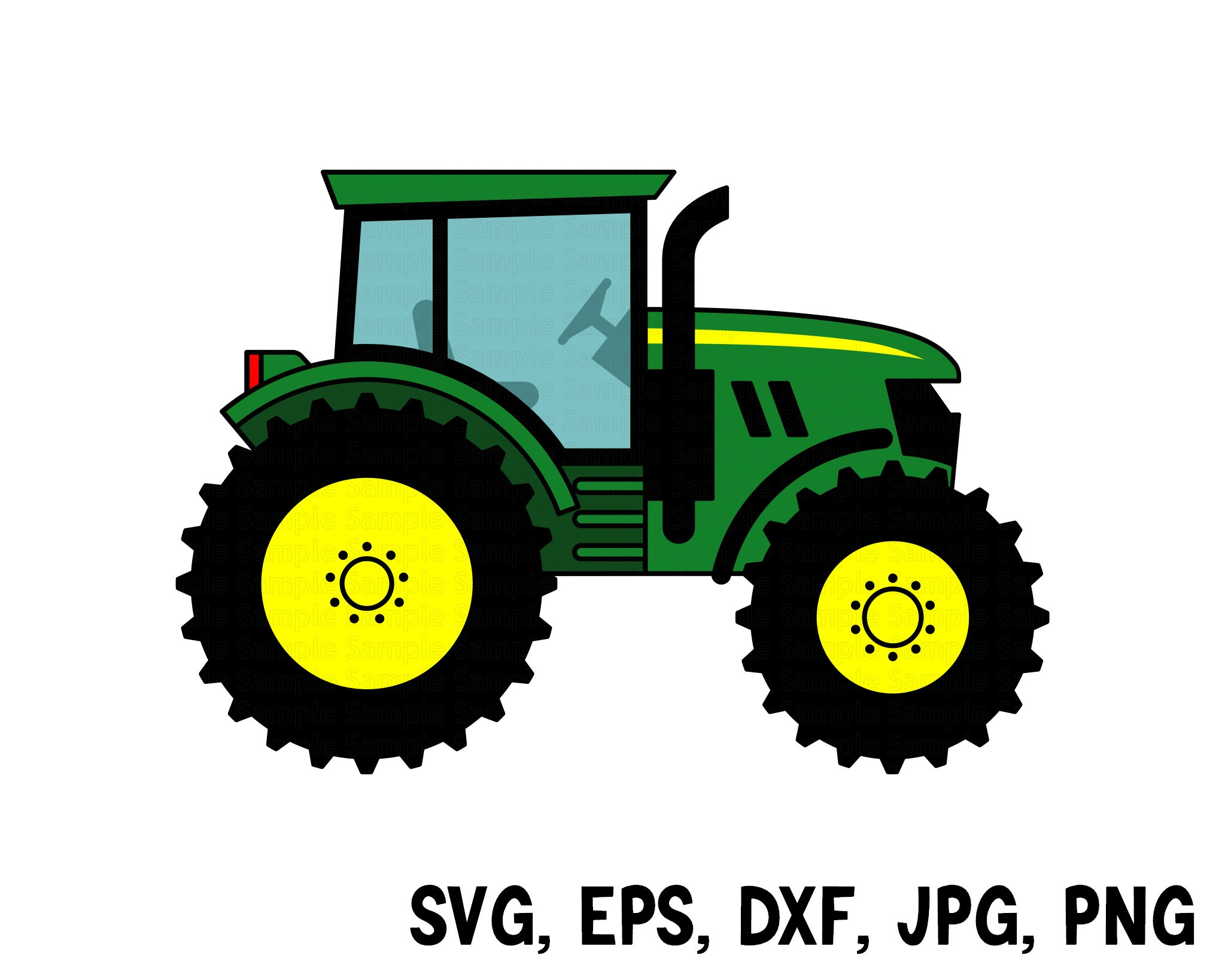 Dessin Tracteur John Deere Couleur Farm Tractor Svg Dxf Eps Jpg Png. Agro Machine Clipart - Etsy Canada
