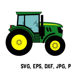 Tracteur agricole Svg, Dxf, Eps, Jpg, Png. Machine agricole pour l'impression et la découpe. Cadeau d'anniversaire bricolage, impression textile, t-shirt, papier cartonné, décor de tasse.