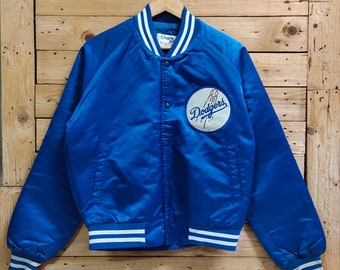 Satin blau bomber | Etsy Baseball Jackenavy Blau Custom Satin Bomber Jackesatin