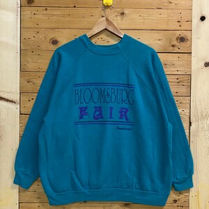 Sudadera vintage BLOOMSBURG fair pennsylvania crewneck talla XL