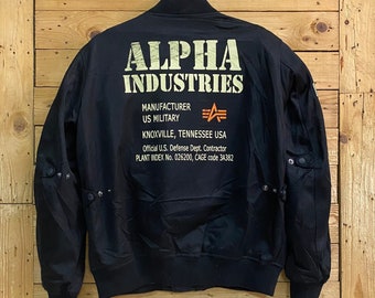 Vintage Alpha Industries Usa Air Force Ma-1 Flight Jacket