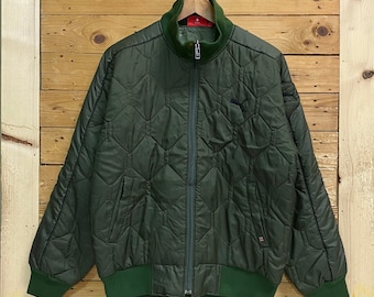 reversible jacket puma retro quilted jacket