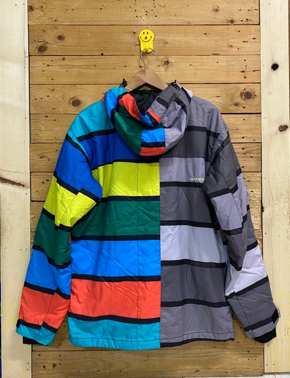 80s 90s QUIKSILVER シンサレート スキージャケット ビンテージ VINTAGE QUICKSILVER SNOWBOARDING SKI JACKET SIZE LARGE EUC