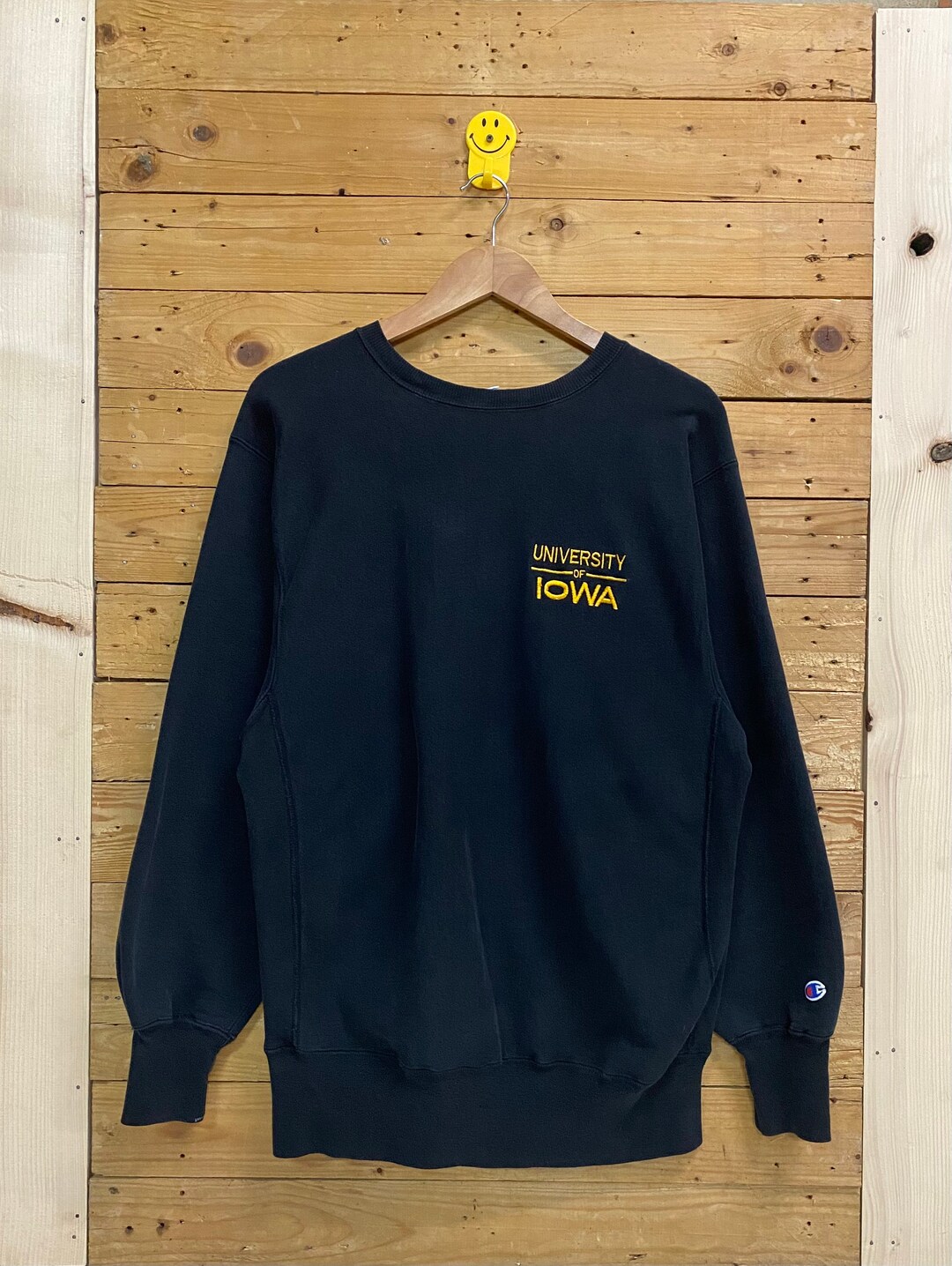 Vintage NCAA 80s Champion Reverse Weave University of Iowa