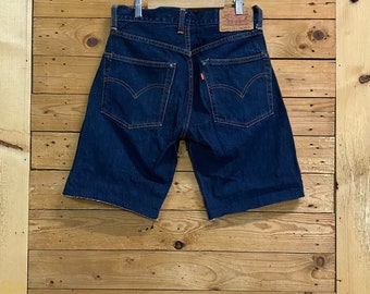 Vintage LEVI'S 551 Zxx Cut off Selvedge Jeans Size 28 - Etsy