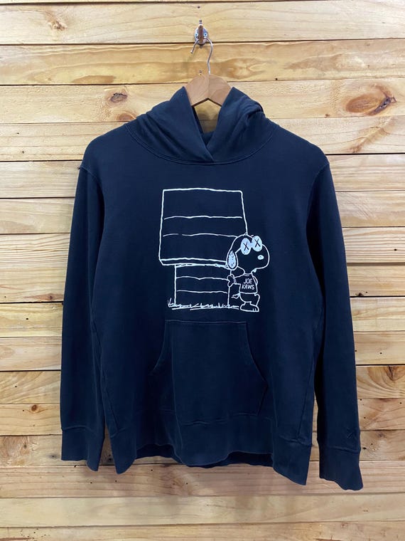 KAWS X PEANUTS Big Logo Hoodie Sweatshirt Size L Fits M - Etsy Israel