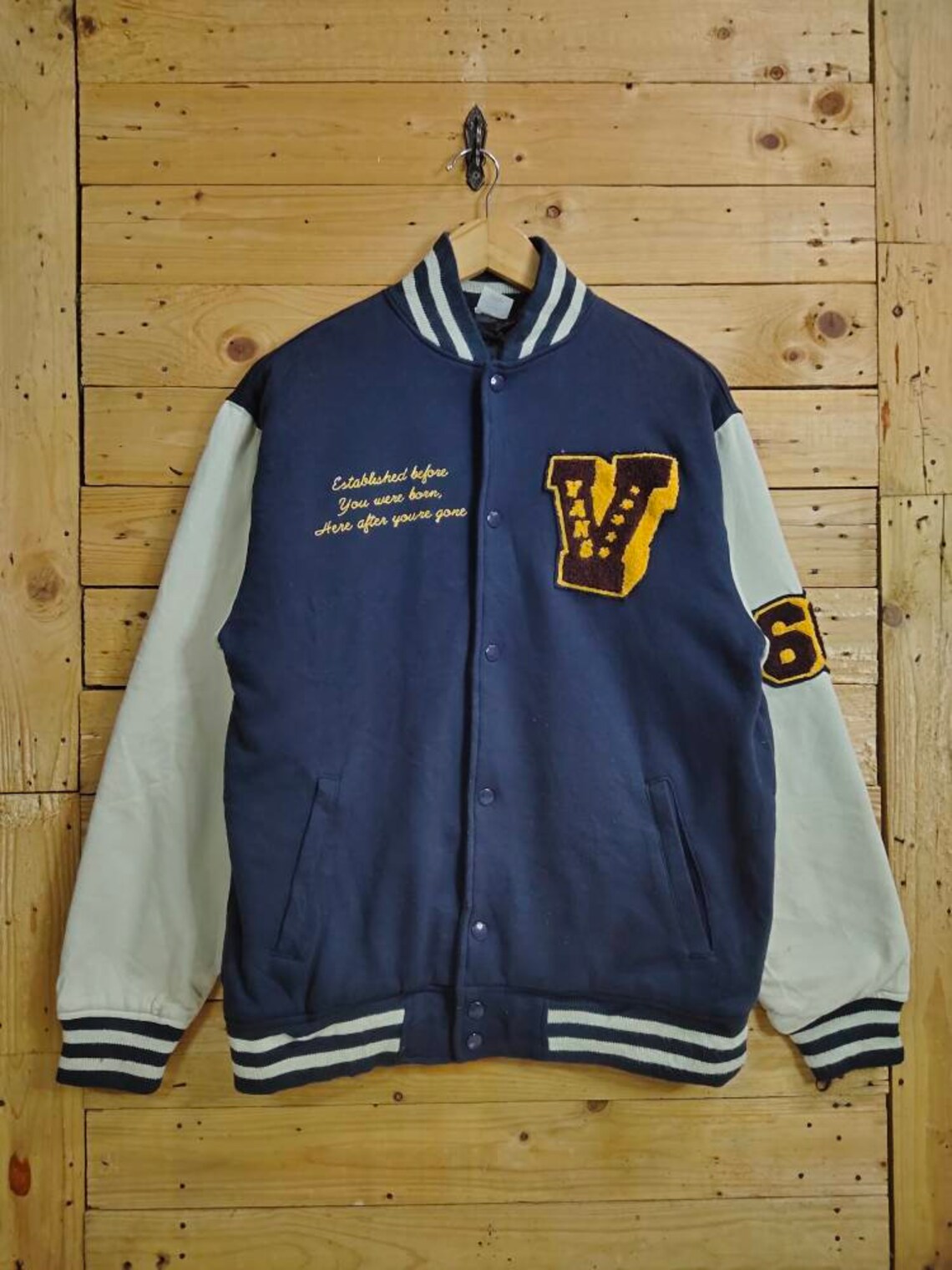 Vintage VANS skate varsity jacket size L fits M Etsy