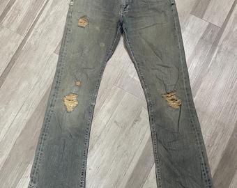 Vintage distressed WRANGLER flare denim jeans size 32