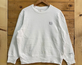UT x KEITH haring embroidery small logo crewneck sweatshirt size L fits M