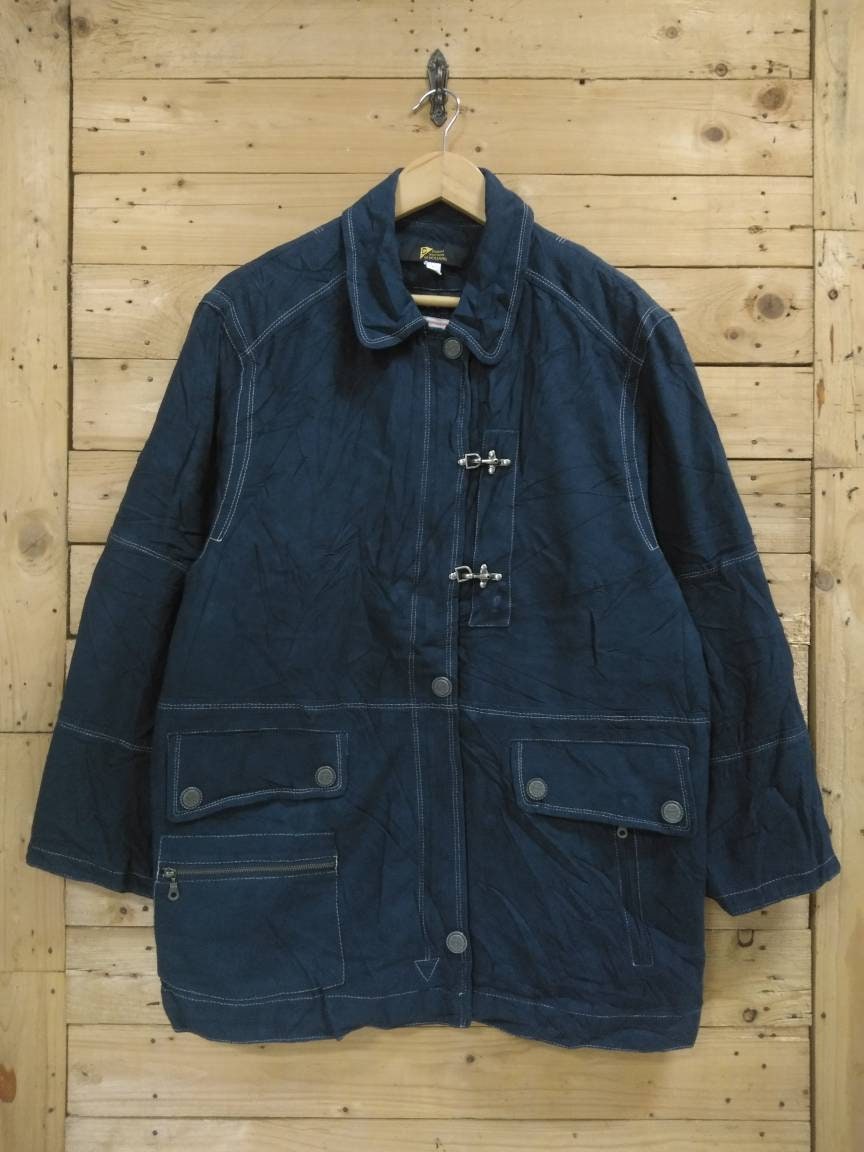 Vintage DAMO Fashions of HOLLAND Denim Indigo Workwear Jacket - Etsy