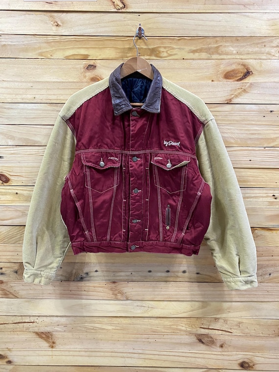 Vintage DIESEL Bowling Two Tones Corduroy Trucker Jacket Size M - Etsy