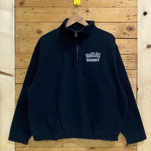 Vintage jansport DEPAUL UNIVERSITY small letter half zipped sweatshirt size XL