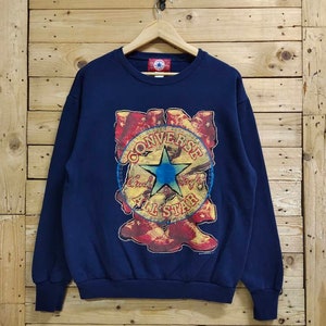 Vintage CONVERSE all star big logo crewneck sweatshirt size M
