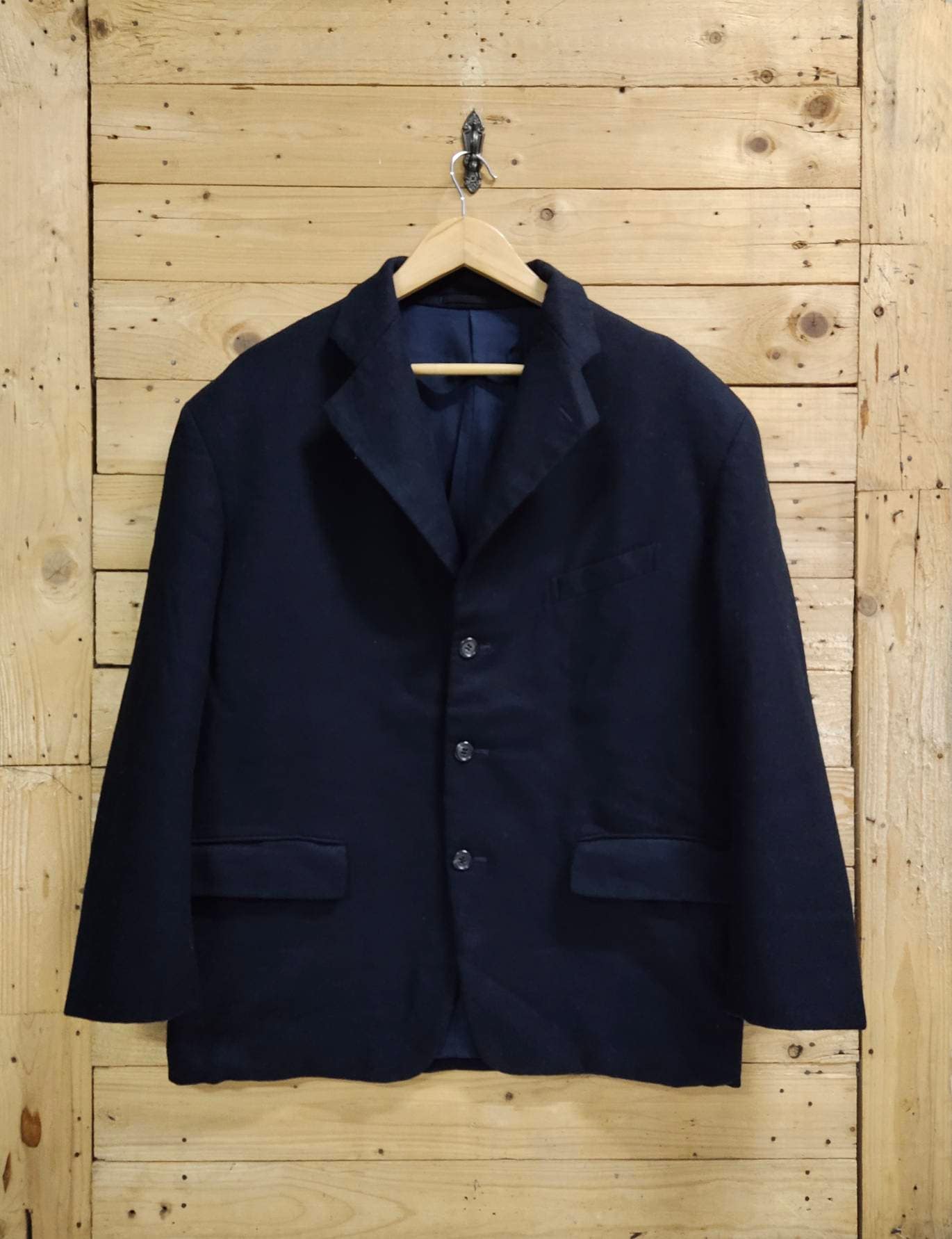 Vintage COMME Des GARCONS Homme Plus Black Wool Blazer