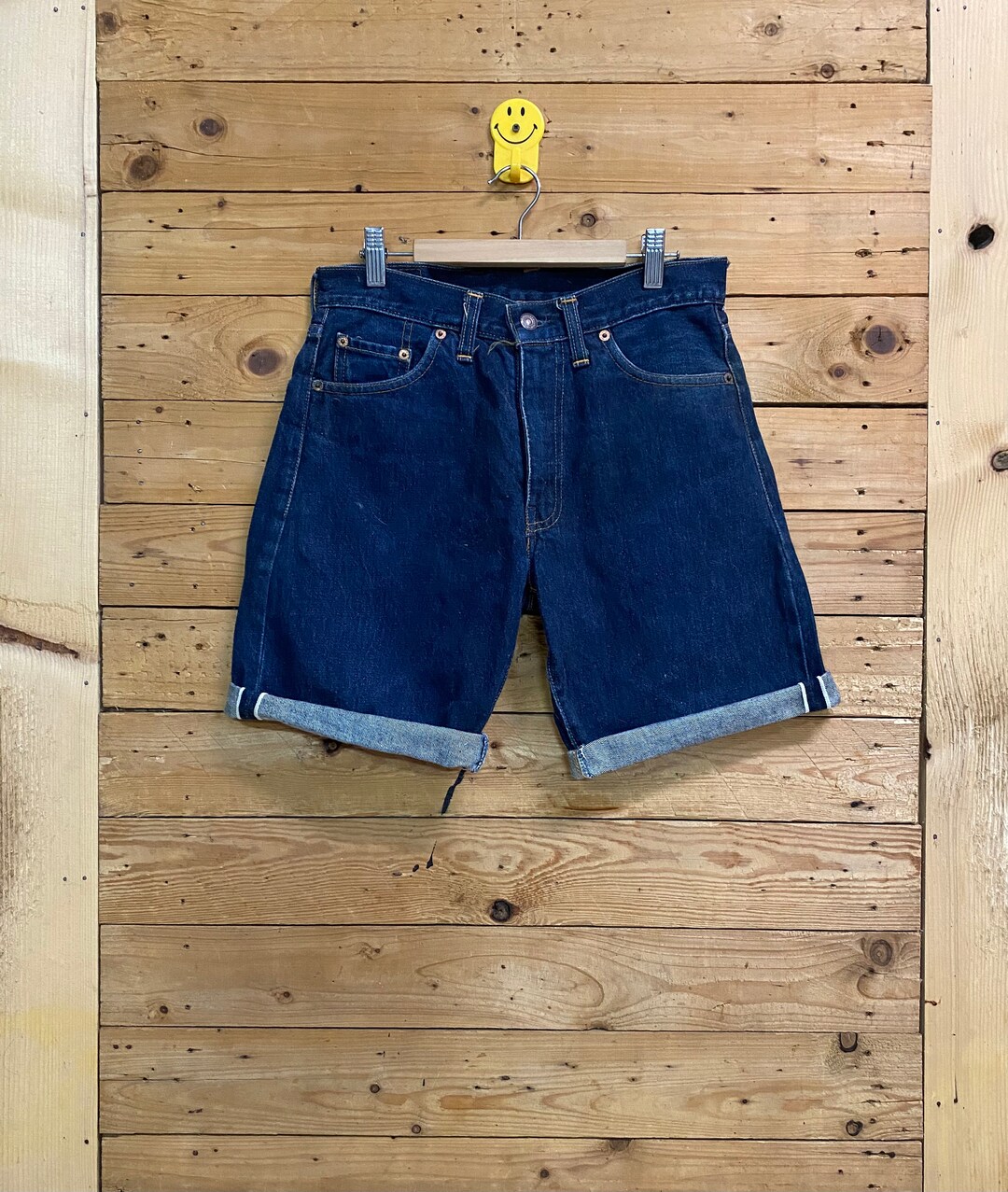 Vintage LEVI'S 551 Zxx Cut off Selvedge Jeans Size 28 - Etsy