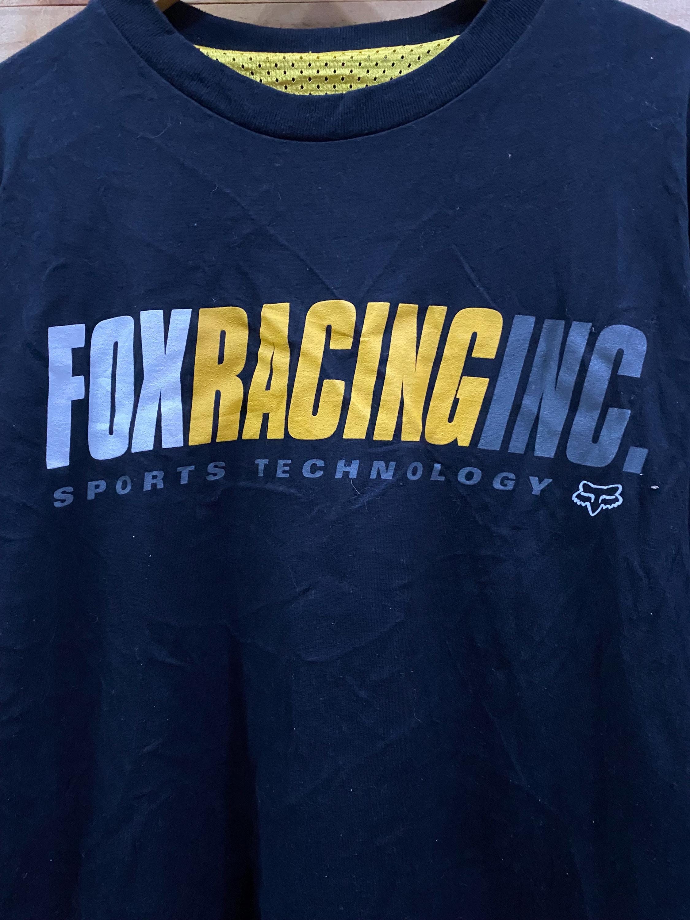 Vintage FOX RACING Reversible Mesh Long Sleeve Tee Size M - Etsy