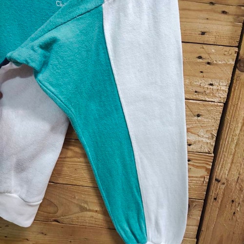 Vintage CHRISTIAN DIOR monsieur embroidery small script colorblock sweatshirt shops size M