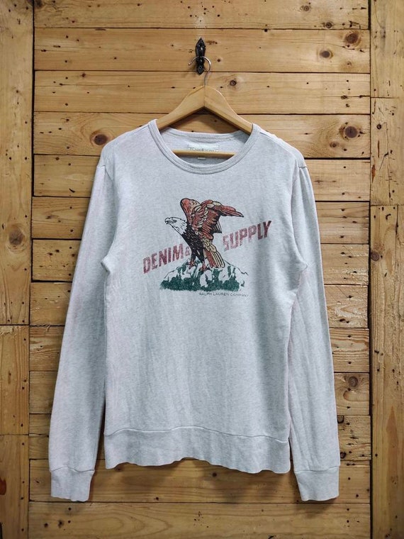 Vintage Denim Supply RALPH LAUREN Eagle Printed Crewneck