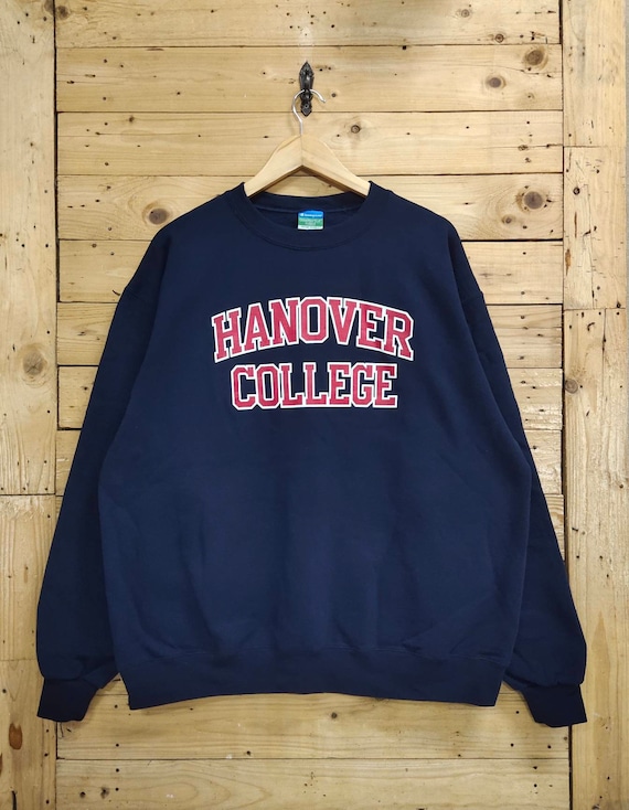 Vintage champion HANOVER COLLEGE block letter cre… - image 1