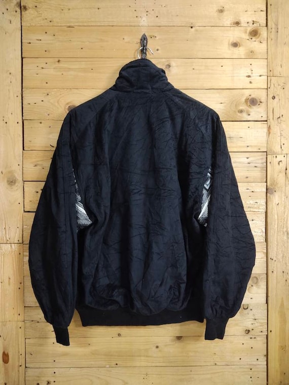 Vintage Japanese Brand BULNEX Geometric Pattern Zipped