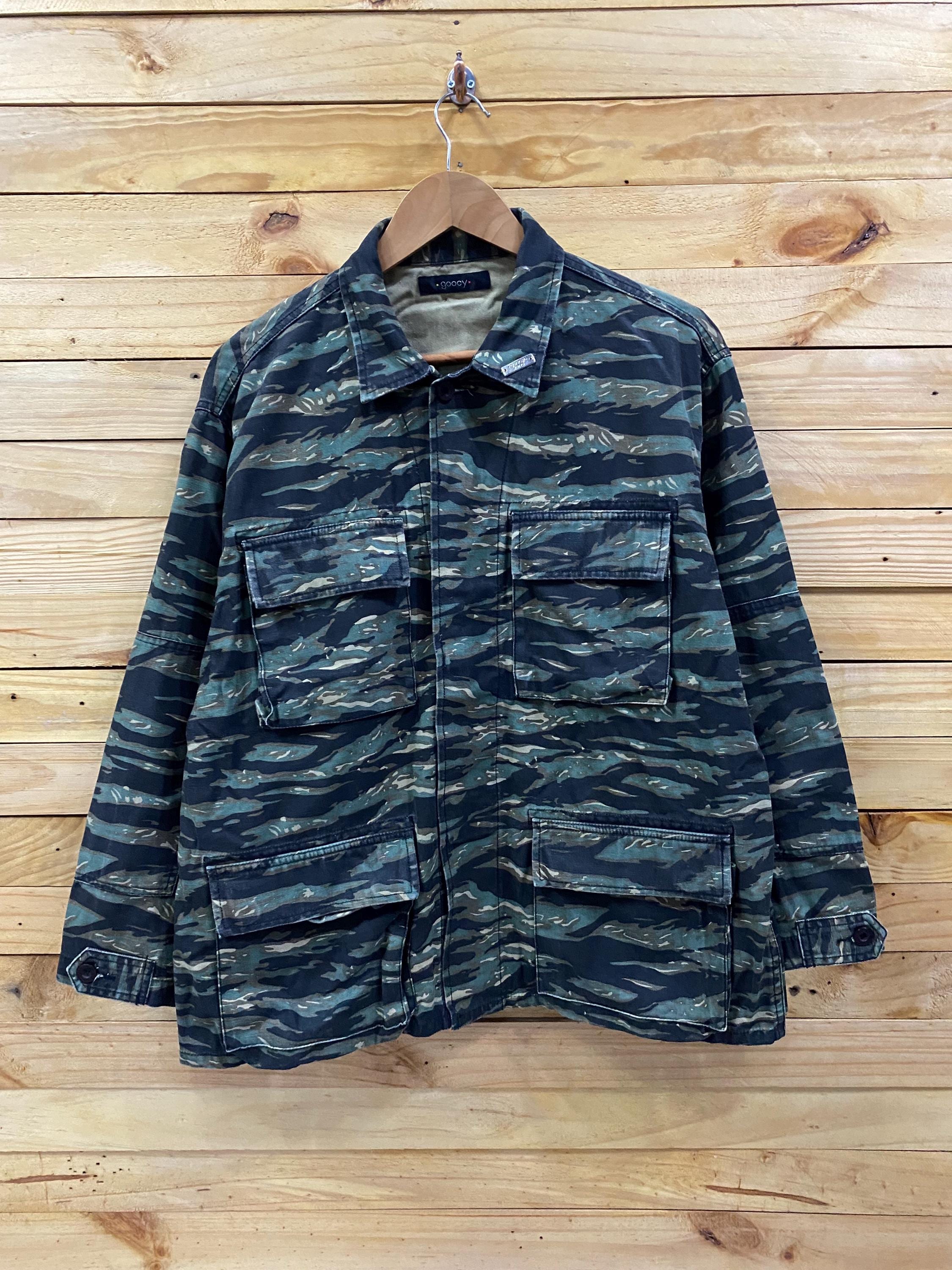 Vintage Y2k Goocy Tiger Stripes Military Styles Jacket Size M - Etsy