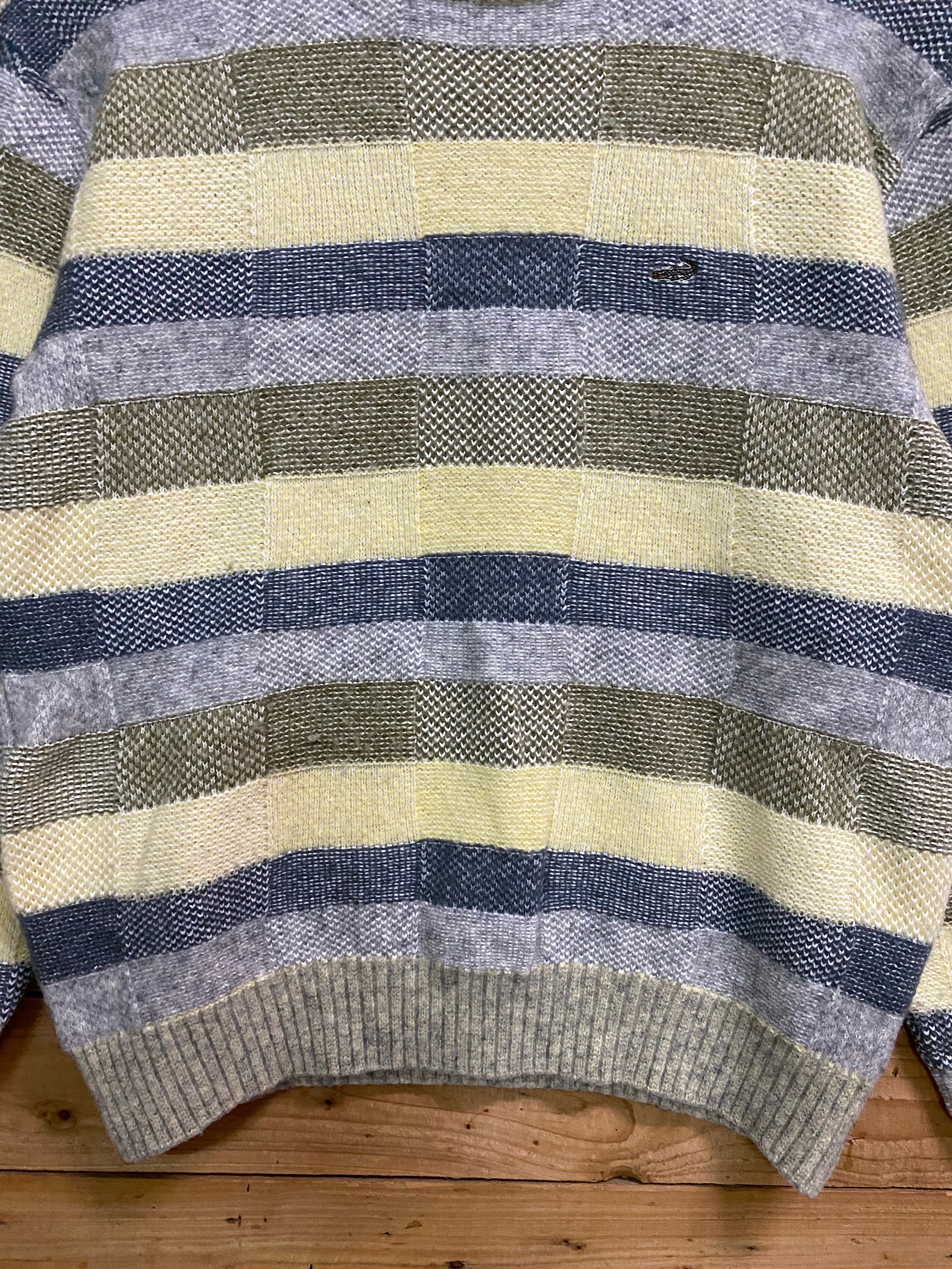 Vintage CROCODILE Stripes Knitwear Sweater Size S - Etsy