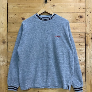 Vintage CHAPS ralph LAUREN embroidery small logo ringer sweatshirt size S fits M