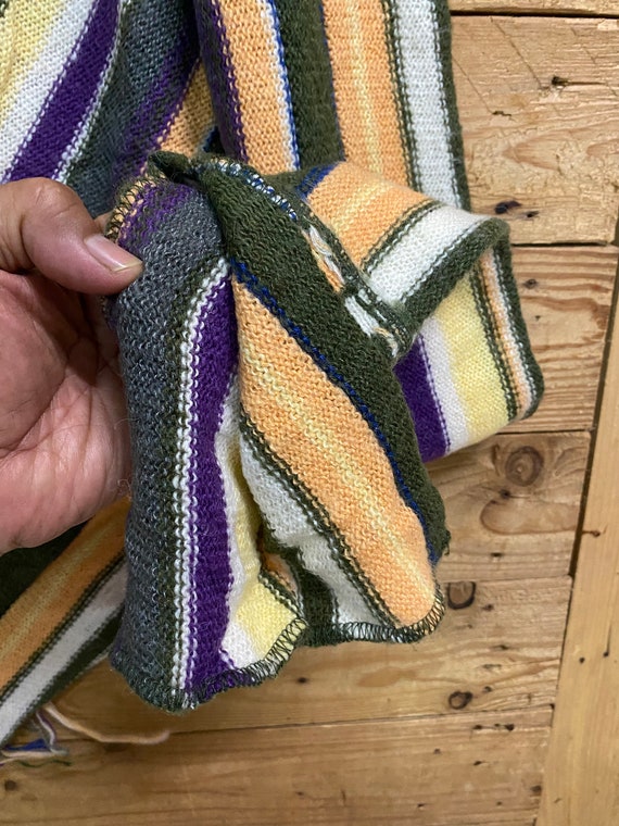 PERVERZE Color Stripe Knit Cardigan Mix