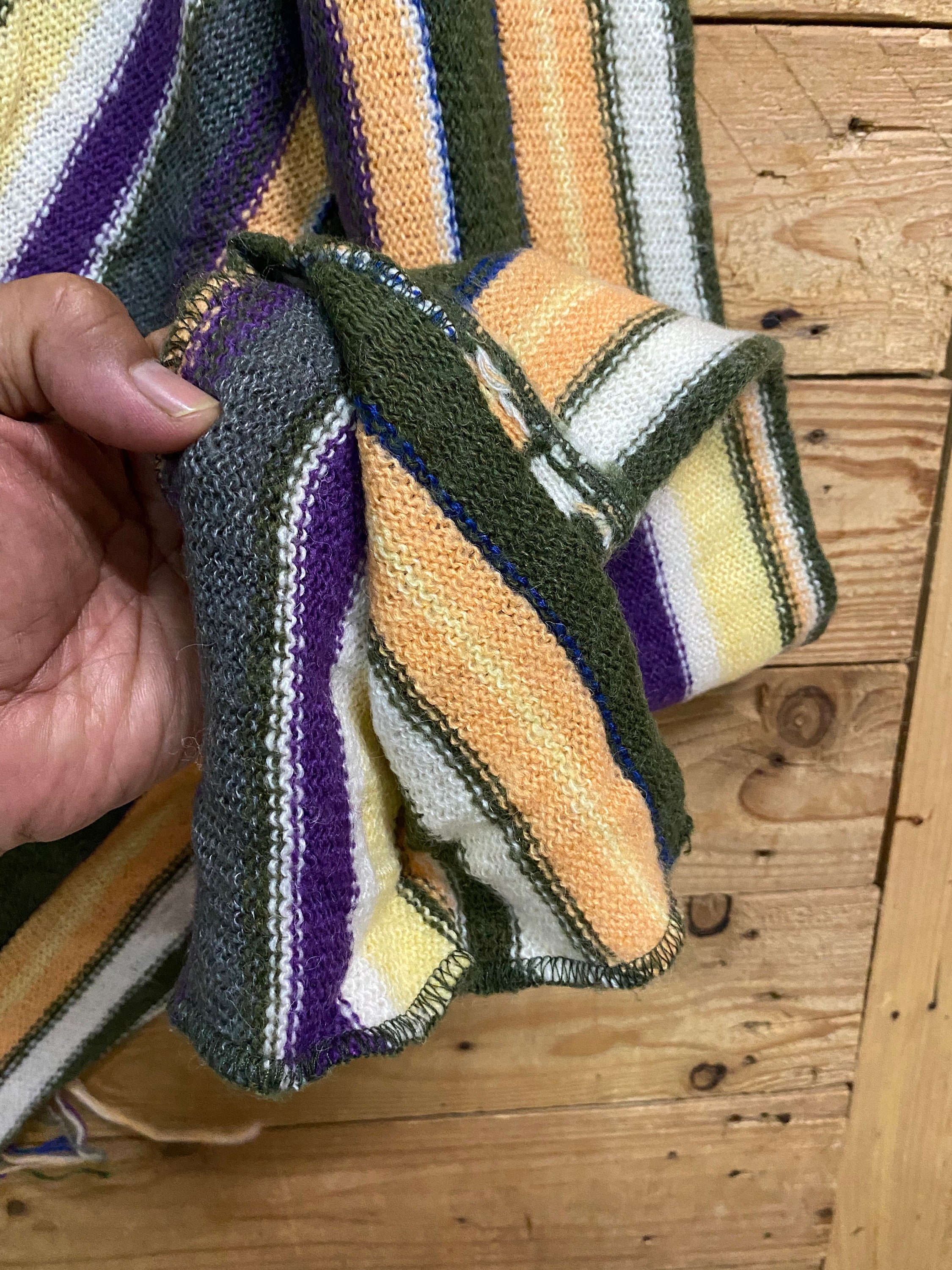 PERVERZE マルチカラーカーディガン AW21 PERVERZE Multicolor Stripes Knit Cardigan Size Fits M - Etsy