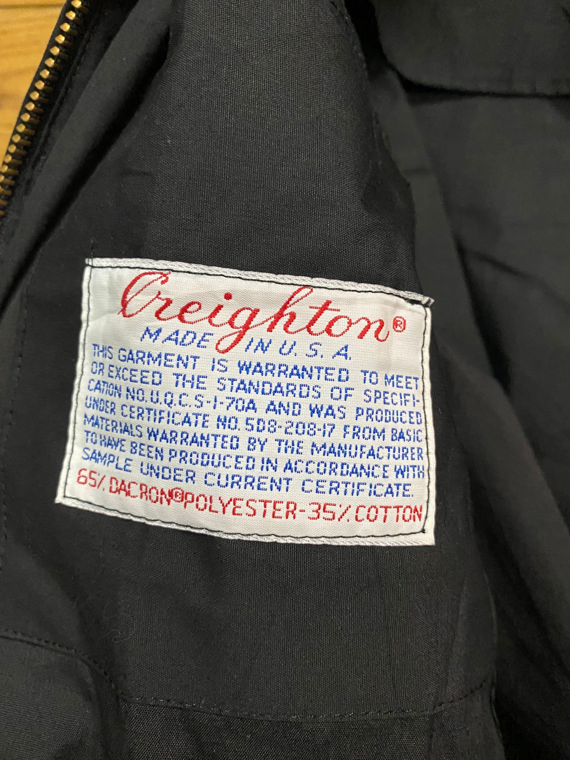 Vintage 80s CREIGHTON Us Navy Military Jacket Size Fits M - Etsy