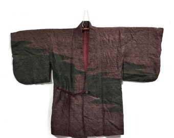Vintage japanese hanten haori cardigan jacket kimono jacket size L