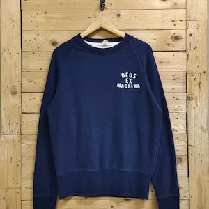Vintage DEUS ex MACHINA small logo crewneck sweatshirt size M