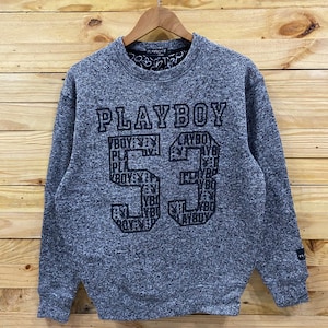 Vintage y2k PLAYBOY big printed crewneck sweatshirt size M