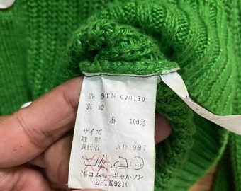 Vintage AD1997 COMME Des GARCON Knit Cardigan Size Fits S - Etsy